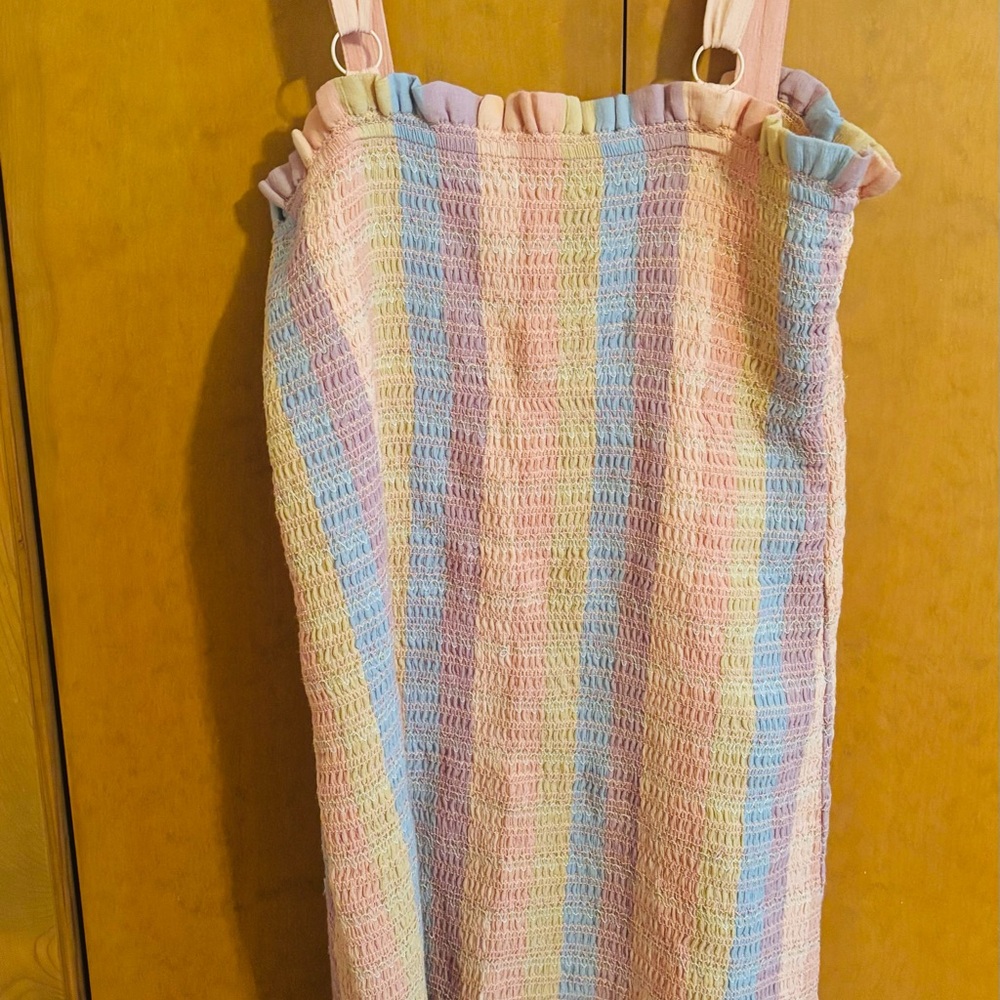 American Eagle Pastel Striped Knit Dress